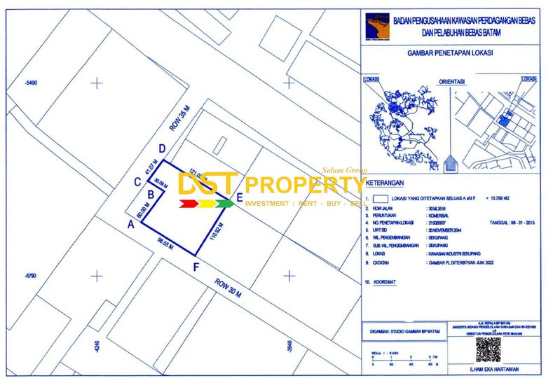 DIjual Lahan Industri Sekupang