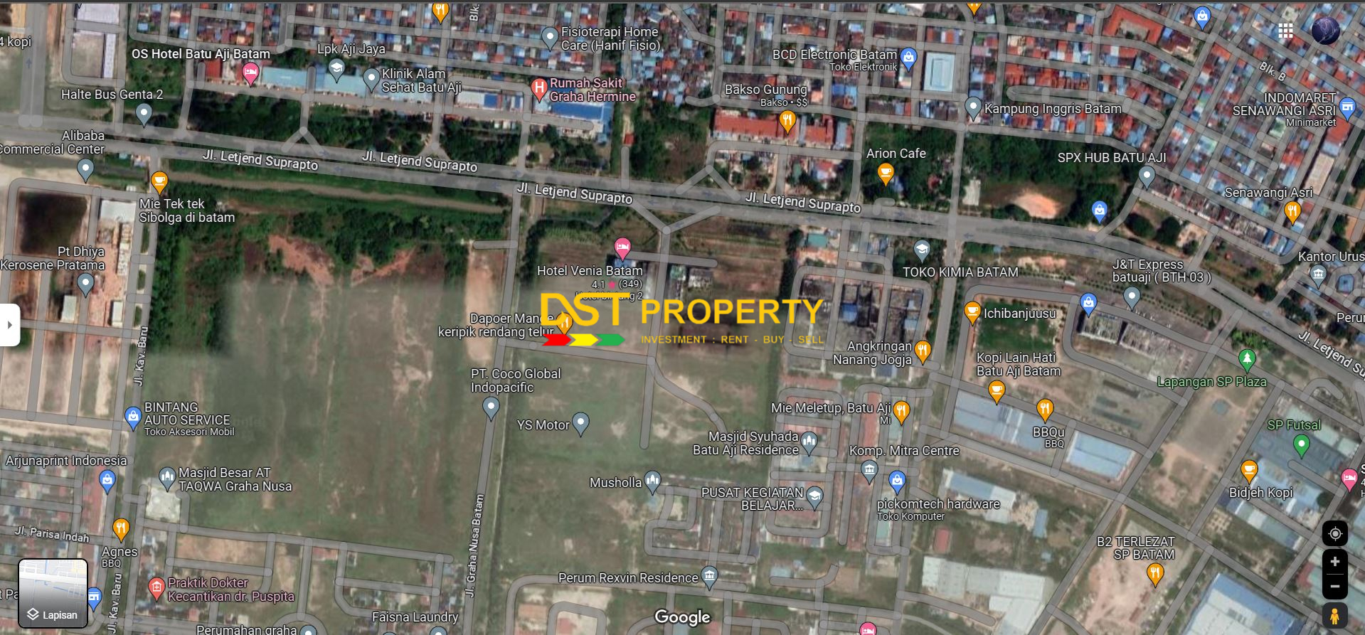 Dijual Lahan Perumahan Batu Aji